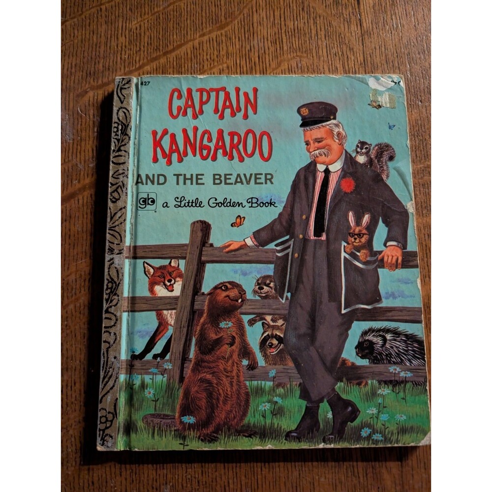 Captain Kangaroo and the Beaver Little Golden Book 1973 Third Printing